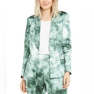 INC International Concepts Green Tie-Dye Blazer